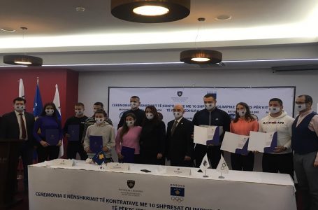 Ndahen bursa për 10 sportistët e rinj që do ta përfaqësojnë Kosovën në Lojërat Olimpike 2021
